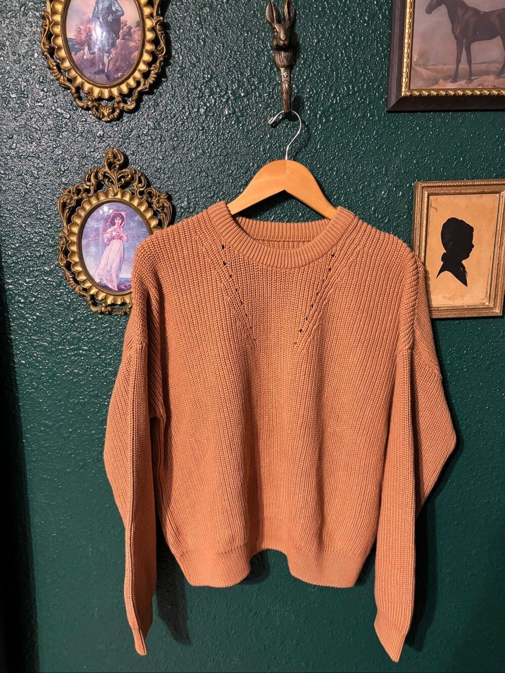 Toad And Co Organic Cotton Sweater Sz Large Tan